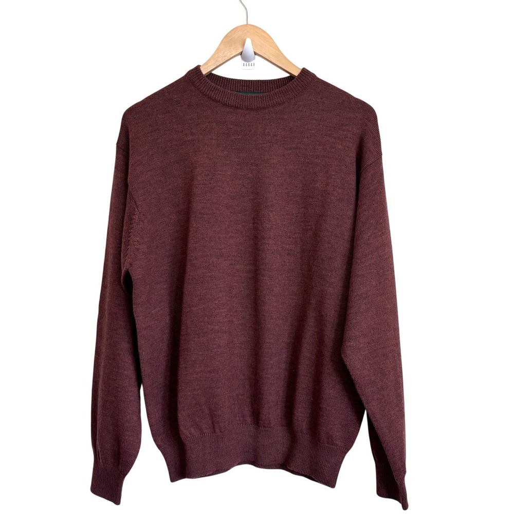 Land Rover Gear Viyella Mens Vintage Wool Sweater Medium Brown Outdoor Heritage